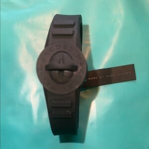 Marc by Marc Jacobs Black Silicone Stretchy Wristband